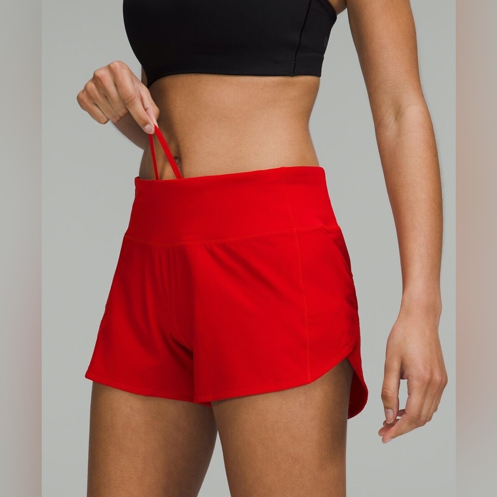 Lululemon Speed Up Shorts Dark Red